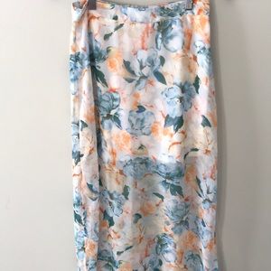 Floral maxi skirt